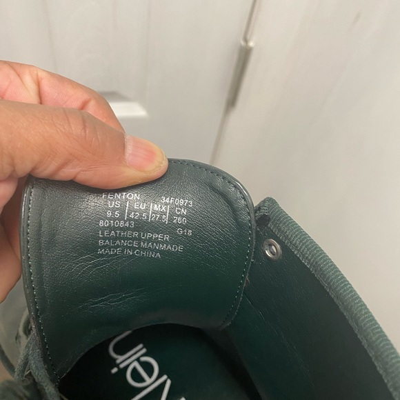 Calvin Klein green leather boots size 91/2 - Picture 9 of 10